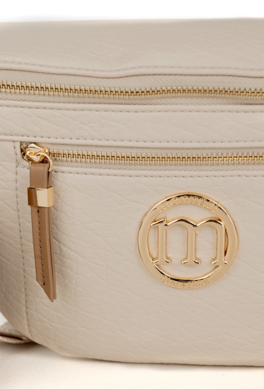 Elegancka Torebka Nerka Damska MONNARI z Szerokim Paskiem i Brelokiem