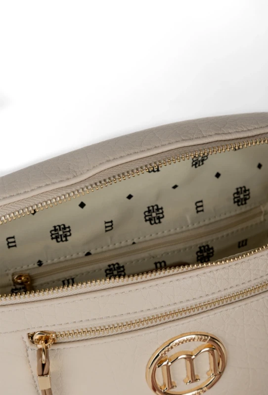 Elegancka Torebka Nerka Damska MONNARI z Szerokim Paskiem i Brelokiem