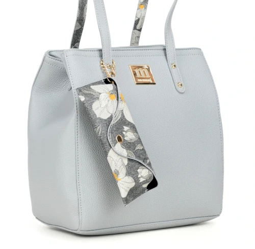 Torebka Shopper MONNARI z Etui na Okulary w Kwiaty – Modna Faktura 2026