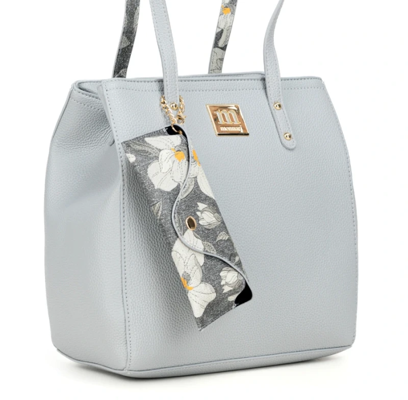 Torebka Shopper MONNARI z Etui na Okulary w Kwiaty – Modna Faktura 2026