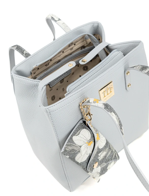 Torebka Shopper MONNARI z Etui na Okulary w Kwiaty – Modna Faktura 2026