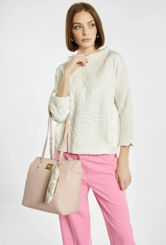 Torebka Shopper MONNARI z Etui na Okulary w Kwiaty – Modna Faktura 2026