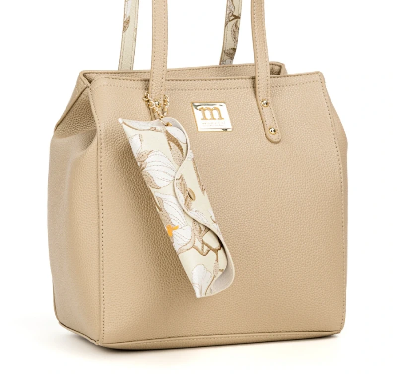 Torebka Shopper MONNARI z Etui na Okulary w Kwiaty – Modna Faktura 2026