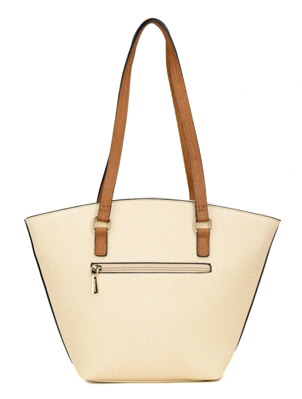 Duża Torebka Shopper MONNARI z Portfelikiem na Łańcuszku i Brelokami