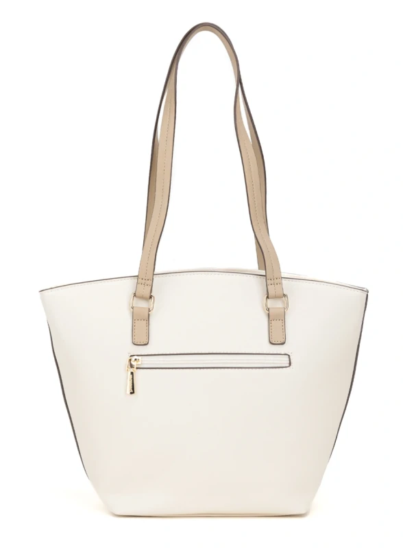 Duża Torebka Shopper MONNARI z Portfelikiem na Łańcuszku i Brelokami