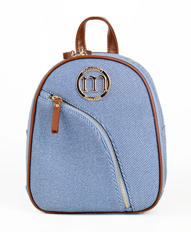 Stylowy Plecak Damski MONNARI Miejski – Dwukomorowy z Efektowną Fakturą