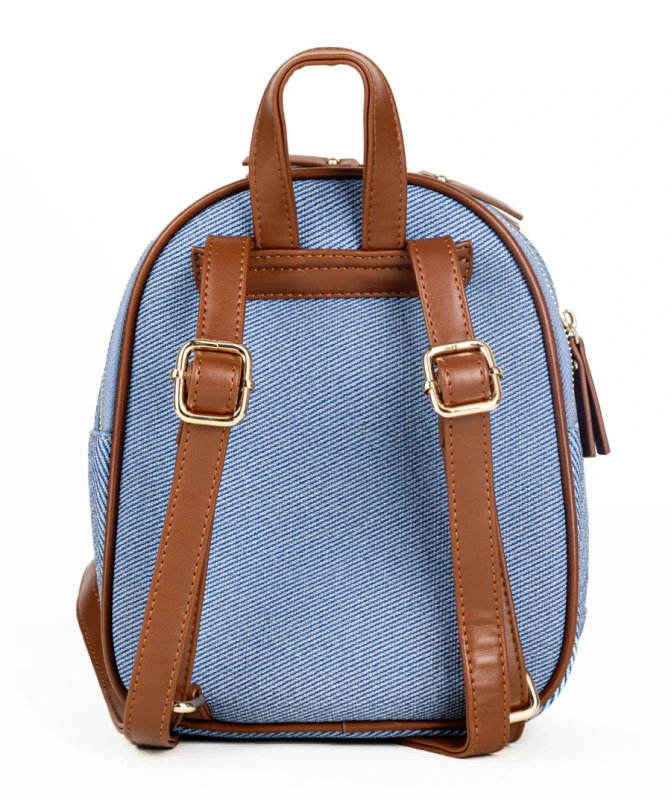 Stylowy Plecak Damski MONNARI Miejski – Dwukomorowy z Efektowną Fakturą