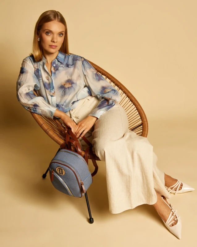 Stylowy Plecak Damski MONNARI Miejski – Dwukomorowy z Efektowną Fakturą