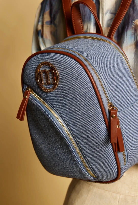 Stylowy Plecak Damski MONNARI Miejski – Dwukomorowy z Efektowną Fakturą