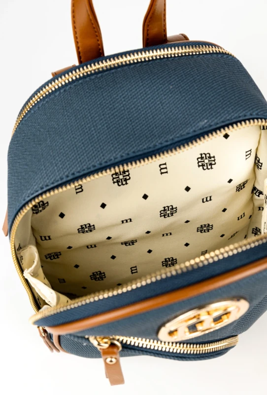 Stylowy Plecak Damski MONNARI Miejski – Dwukomorowy z Efektowną Fakturą