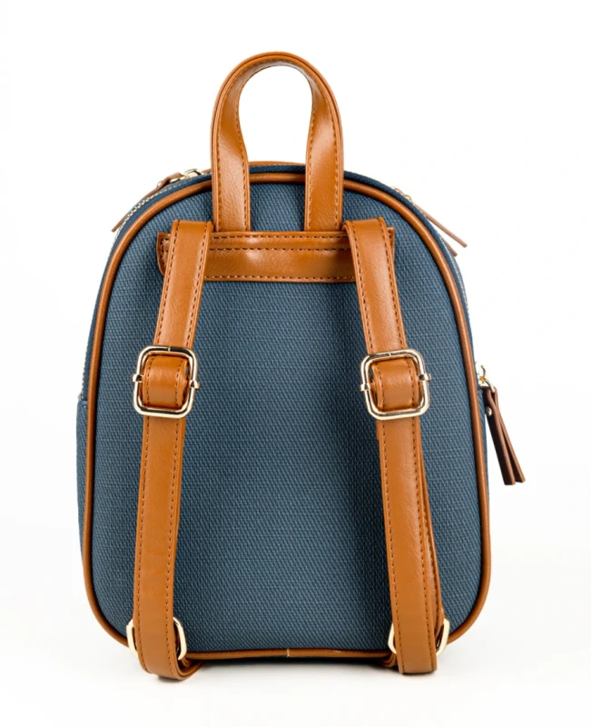 Stylowy Plecak Damski MONNARI Miejski – Dwukomorowy z Efektowną Fakturą