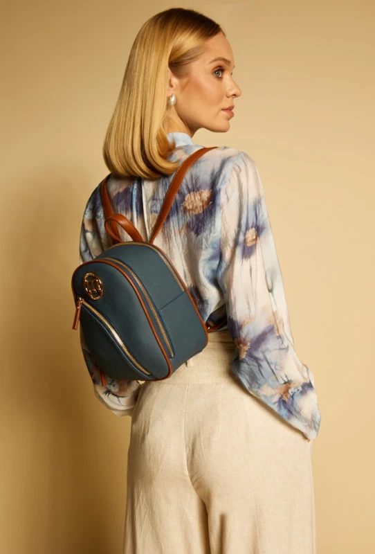 Stylowy Plecak Damski MONNARI Miejski – Dwukomorowy z Efektowną Fakturą