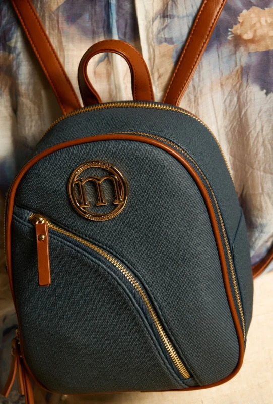 Stylowy Plecak Damski MONNARI Miejski – Dwukomorowy z Efektowną Fakturą