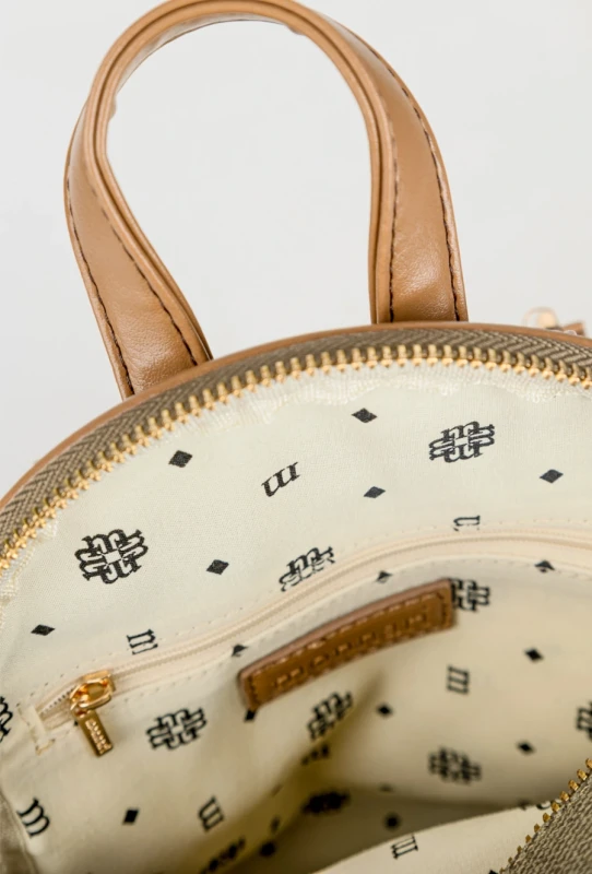 Stylowy Plecak Damski MONNARI Miejski – Dwukomorowy z Efektowną Fakturą