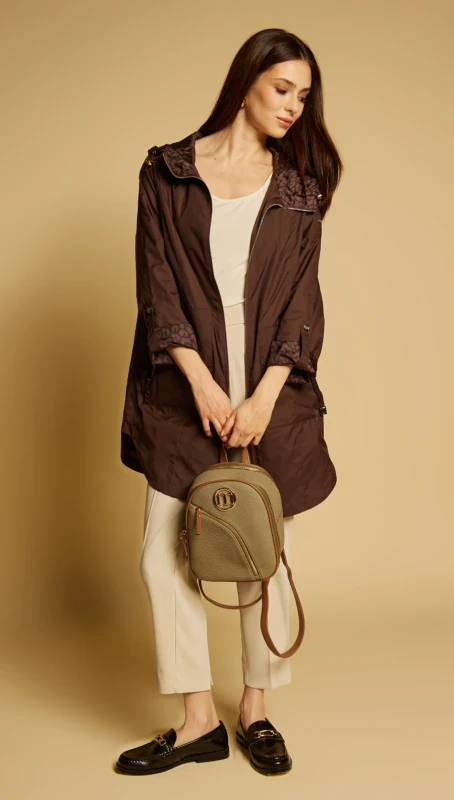 Stylowy Plecak Damski MONNARI Miejski – Dwukomorowy z Efektowną Fakturą