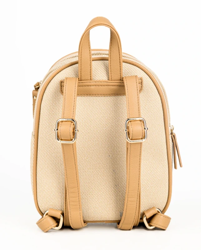 Stylowy Plecak Damski MONNARI Miejski – Dwukomorowy z Efektowną Fakturą