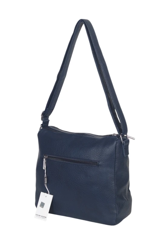 Pojemna Torebka Listonoszka Damska Dwukomorowa Ekoskóra Coveri