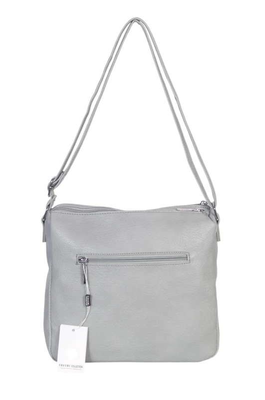 Pojemna Torebka Listonoszka Damska Dwukomorowa Ekoskóra Coveri