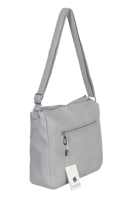 Pojemna Torebka Listonoszka Damska Dwukomorowa Ekoskóra Coveri