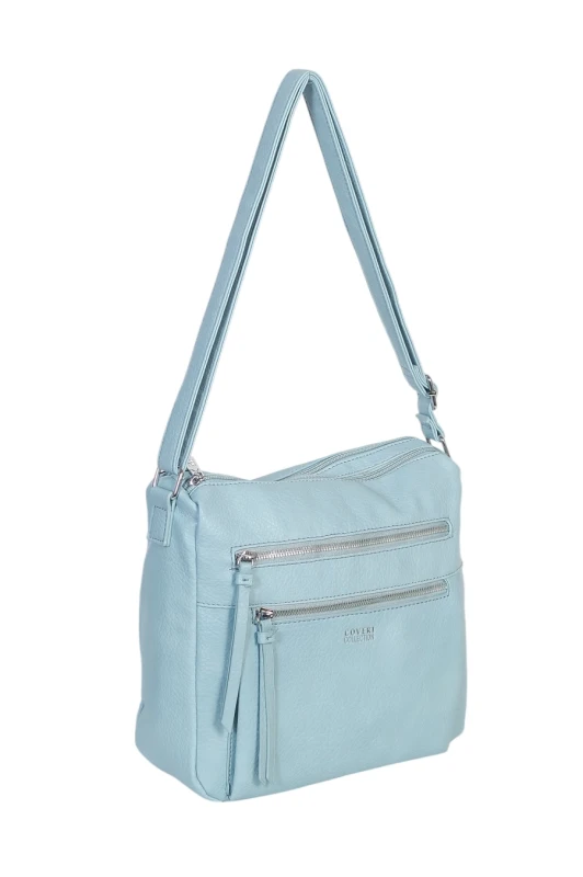 Pojemna Torebka Listonoszka Damska Dwukomorowa Ekoskóra Coveri