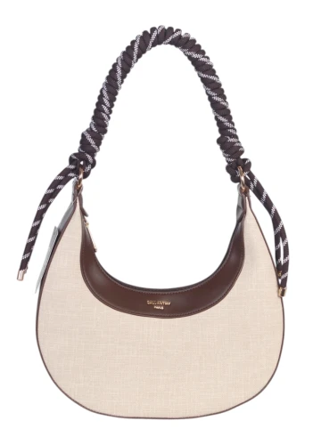 Modna Torebka Damska Gallantry Paris Pleciona Rączka Sznurek Imitacja Lnu 2026