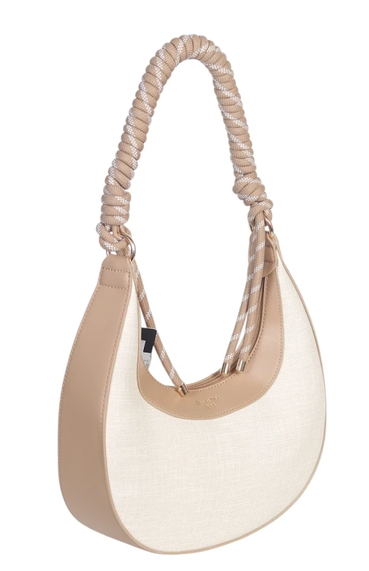 Modna Torebka Damska Gallantry Paris Pleciona Rączka Sznurek Imitacja Lnu 2026