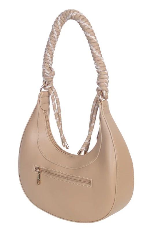 Modna Torebka Damska Gallantry Paris Pleciona Rączka Sznurek Imitacja Lnu 2026