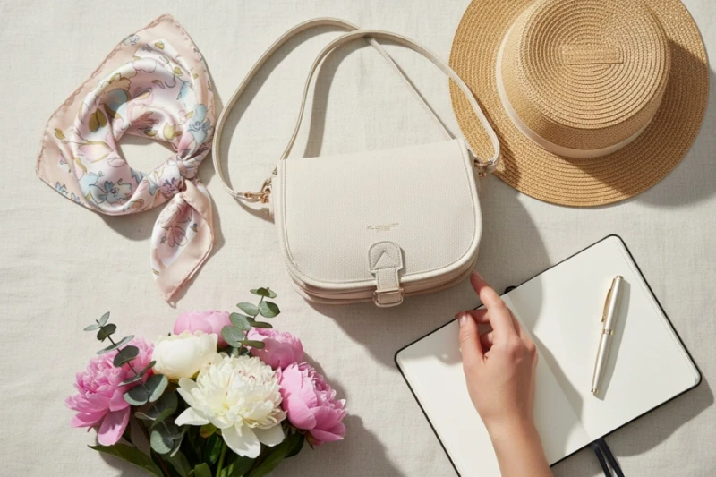 Damska Torebka Listonoszka FLORA&amp;CO Paris – Klasyczna Podkowa | Nowa Kolekcja Wiosna-Lato 2026