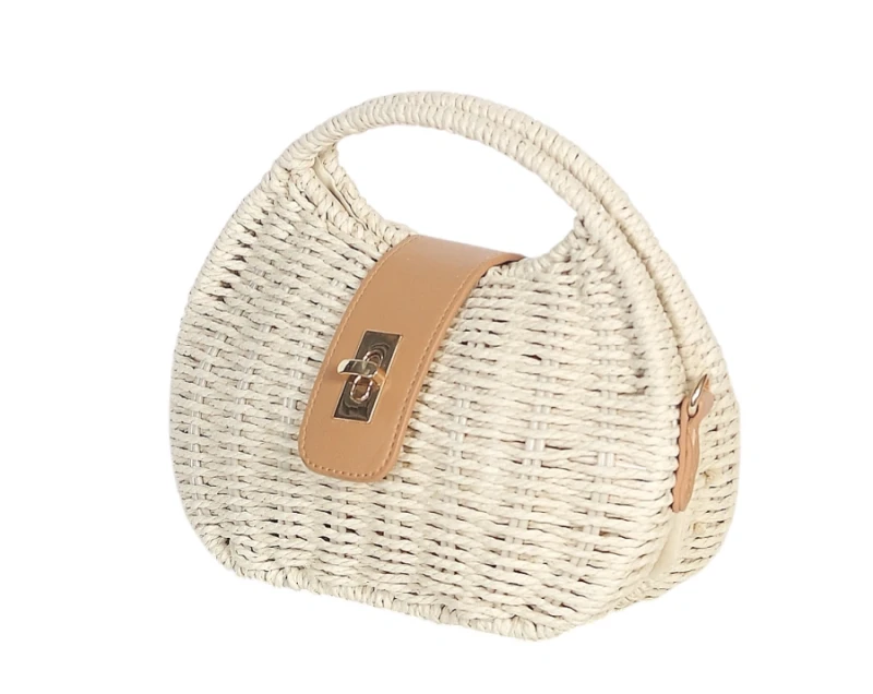 Pleciona Torebka Listonoszka Gallantry Paris – Modny Koszyk ze Skórą Eko | Kolekcja Wiosna-Lato 2026