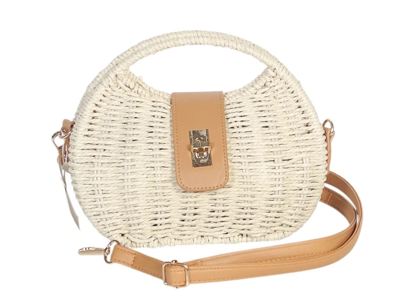 Pleciona Torebka Listonoszka Gallantry Paris – Modny Koszyk ze Skórą Eko | Kolekcja Wiosna-Lato 2026