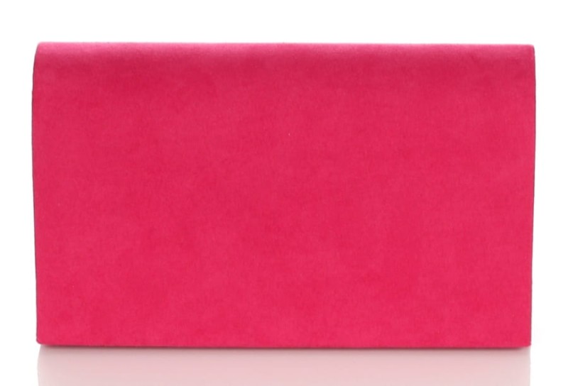 Efektowna kopertówka na łańcuszku FUKSJA