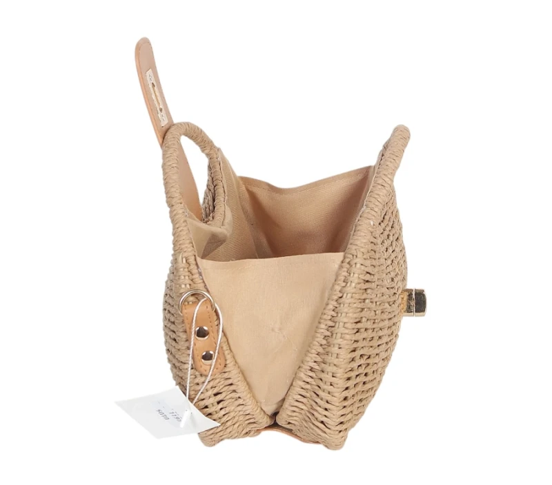 Pleciona Torebka Listonoszka Gallantry Paris – Modny Koszyk ze Skórą Eko | Kolekcja Wiosna-Lato 2026