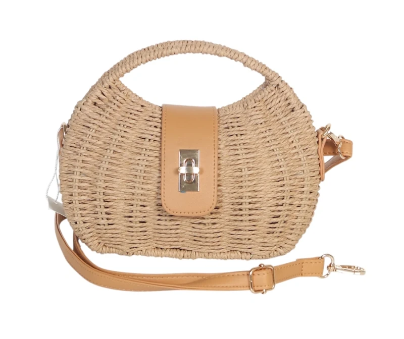 Pleciona Torebka Listonoszka Gallantry Paris – Modny Koszyk ze Skórą Eko | Kolekcja Wiosna-Lato 2026