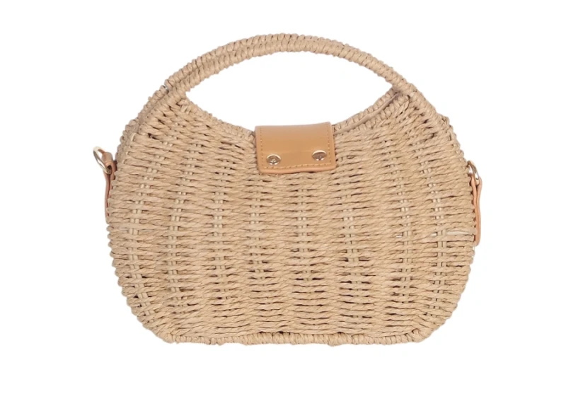 Pleciona Torebka Listonoszka Gallantry Paris – Modny Koszyk ze Skórą Eko | Kolekcja Wiosna-Lato 2026