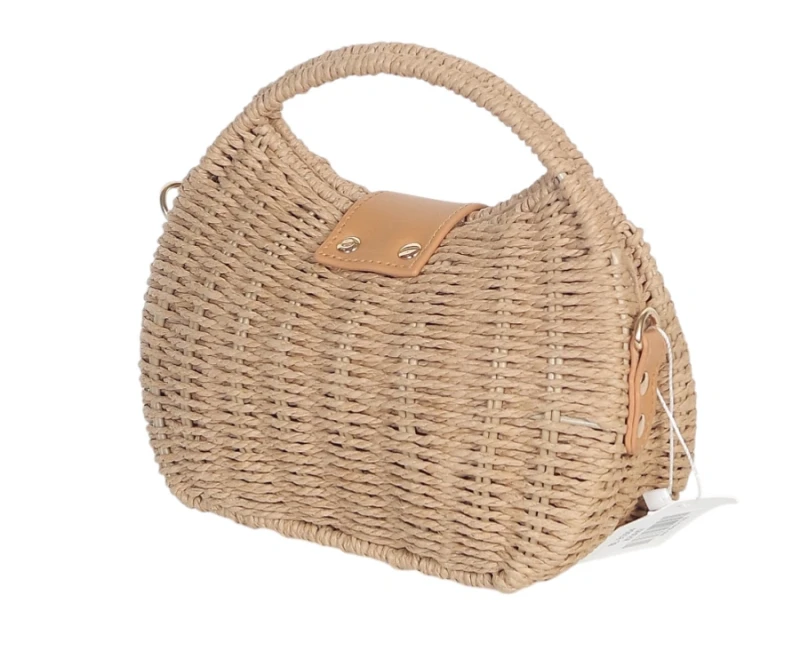 Pleciona Torebka Listonoszka Gallantry Paris – Modny Koszyk ze Skórą Eko | Kolekcja Wiosna-Lato 2026