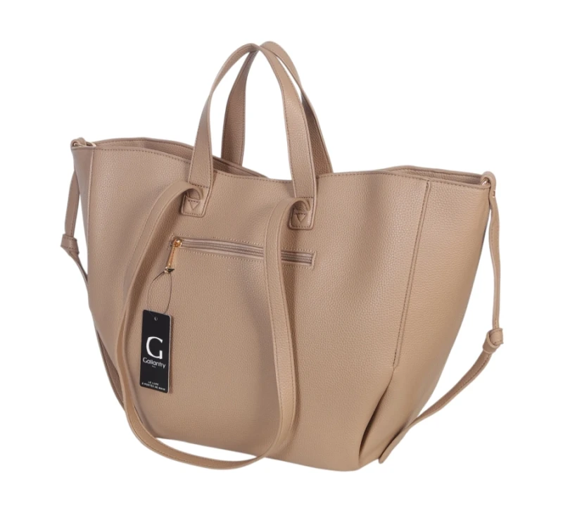 Gallantry Paris – Torebka shopper A4 z zamkiem i kieszonkami | Kolekcja Wiosna Lato 2026