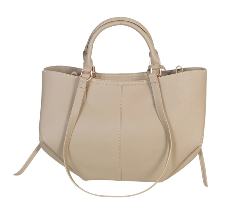 Torebka Gallantry Paris shopper bag ze skóry ekologicznej – modna torba z saszetką i regulowaną szerokością