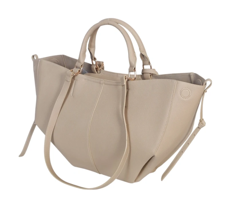 Torebka Gallantry Paris shopper bag ze skóry ekologicznej – modna torba z saszetką i regulowaną szerokością