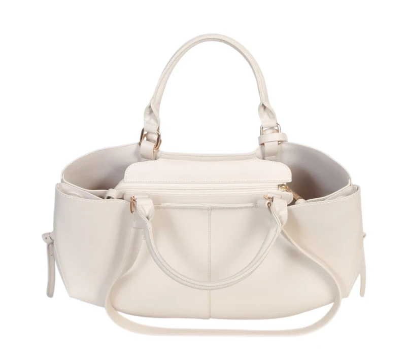 Torebka Gallantry Paris shopper bag ze skóry ekologicznej – modna torba z saszetką i regulowaną szerokością