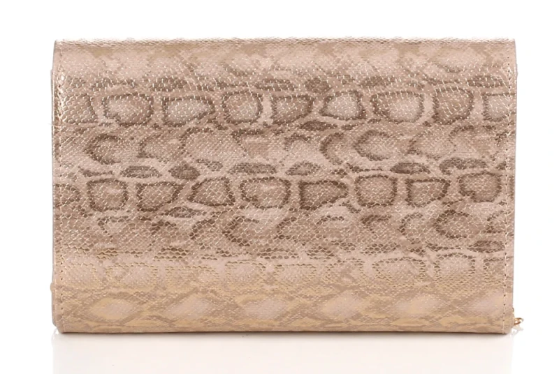 Monnari kopertówka wizytowa z logo – Różowe złoto - Nowa kolekcja Wiosna Lato 2026