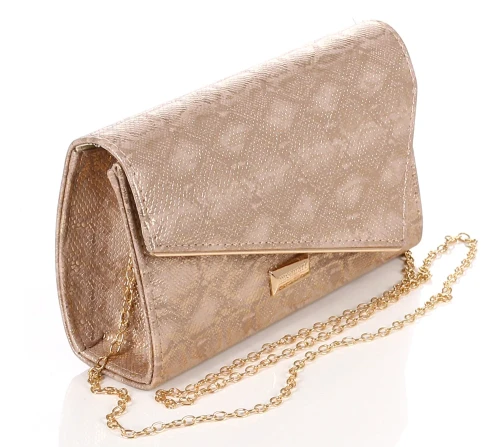 Monnari kopertówka wizytowa różowe złoto z łańcuszkiem – Nowa kolekcja Wiosna Lato 2026