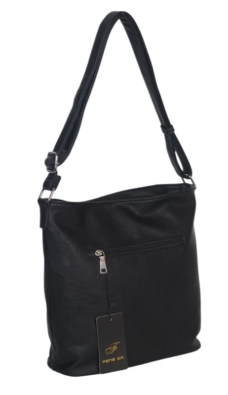 Pojemna Torebka Listonoszka Damska z Ekoskóry – Dwukomorowa i Praktyczna