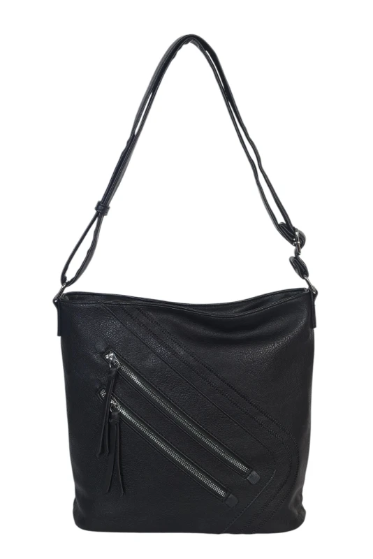 Pojemna Torebka Listonoszka Damska z Ekoskóry – Dwukomorowa i Praktyczna