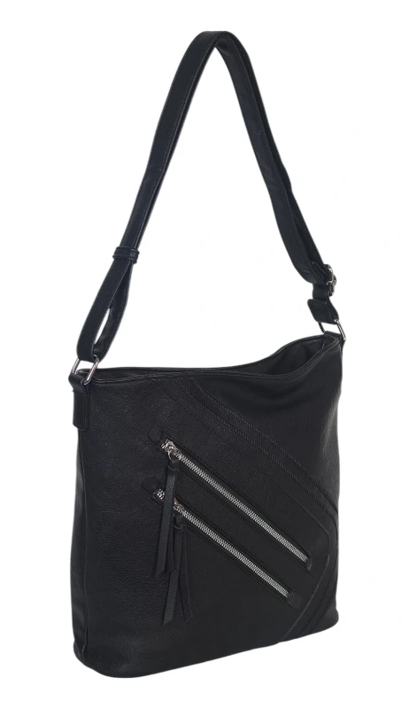 Pojemna Torebka Listonoszka Damska z Ekoskóry – Dwukomorowa i Praktyczna