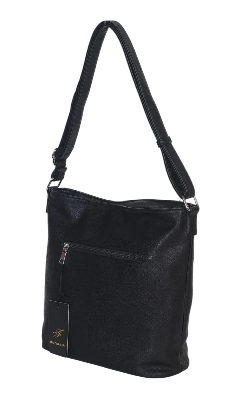 Pojemna Torebka Listonoszka Damska z Ekoskóry – Dwukomorowa i Praktyczna