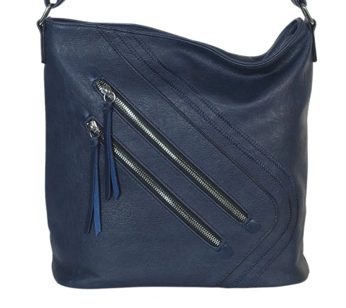 Pojemna Torebka Listonoszka Damska z Ekoskóry – Dwukomorowa i Praktyczna