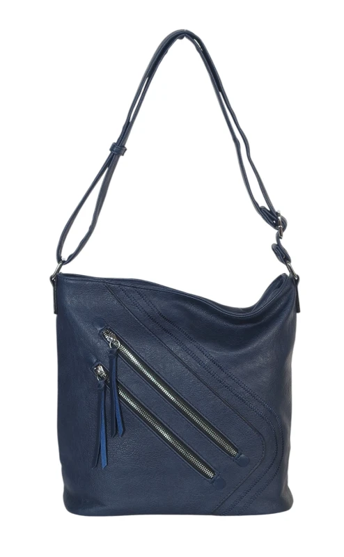 Pojemna Torebka Listonoszka Damska z Ekoskóry – Dwukomorowa i Praktyczna