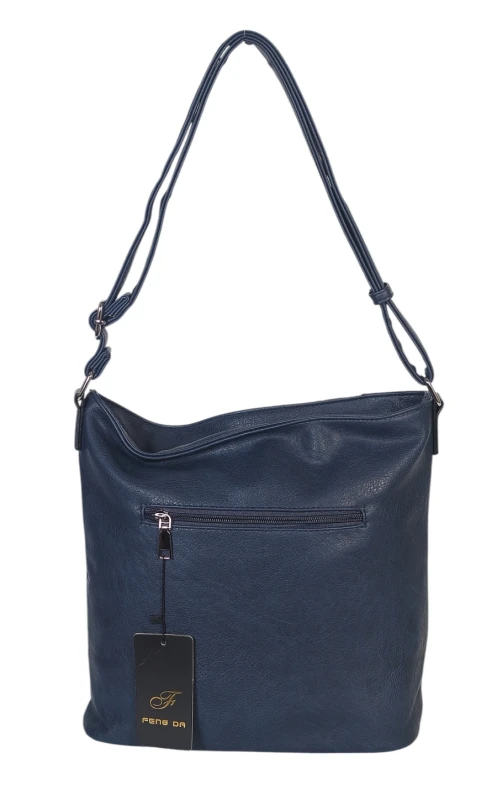 Pojemna Torebka Listonoszka Damska z Ekoskóry – Dwukomorowa i Praktyczna