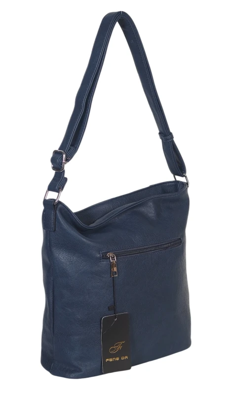 Pojemna Torebka Listonoszka Damska z Ekoskóry – Dwukomorowa i Praktyczna