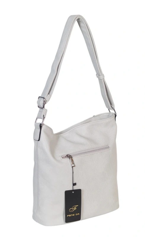 Pojemna Torebka Listonoszka Damska z Ekoskóry – Dwukomorowa i Praktyczna